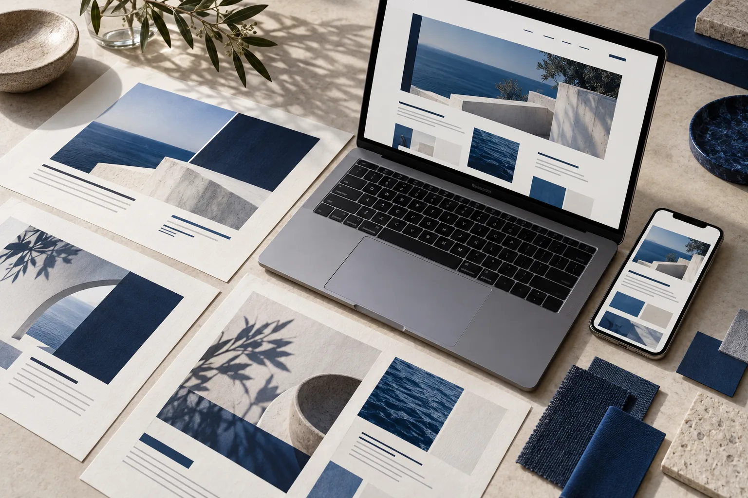 Editorial illustration of wordpress development, not a client result